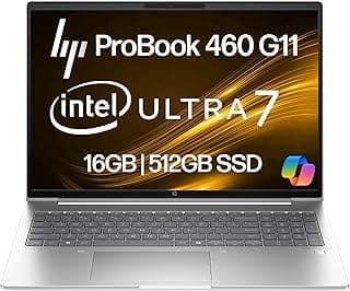 لاب توب بروبوك 460 G11 للأعمال 16 بوصة FHD انتل كور الترا 7 155U، رام 16 جيجا DDR5، ذاكرة مستديمة 512GB، واي فاي 6E، RJ-45، كاميرا ويب، كيبورد بإضاءة خلفية، ويندوز 11برو، بلاستيك فضي بايك من اتش بي