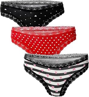 Bundle OF (3) Cotton Printed Bikini Dantel