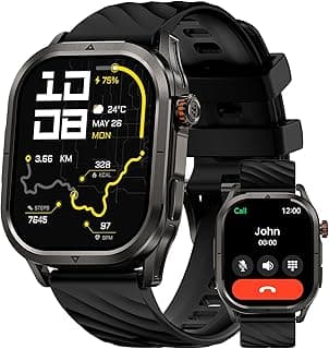 ساعة ذكية Magic P10 بنظام GPS، شاشة 1.96 بوصة AMOLED، هيكل ستانلس ستيل، بطارية تدوم 50 يوم، مقاومة للماء 5ATM، قياس نبضات القلب والأكسجين والنوم