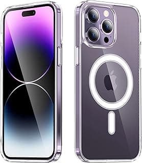 Zpower Magnetic iPhone 12 Case 6.1-Inch Clear TPU Transparent with Shock Absorption Proof Anti Scratch Resistant Bumper Protective Crystal Cover Design to Protect Compatible for iPhone 12
