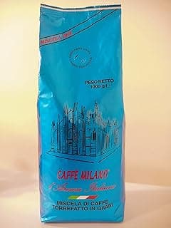 CAFFÈ MILANO حبوب القهوة الايطالية اسبرسو 60/ 40 بلون ازرق من كافيه ميلانو، 1 كجم