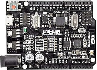لوحة أم عامة UNO, WiFi R3 ATmega328P, ESP8266 (ذاكرة 8Mb)، متوافقة مع Arduino Uno, NodeMCU, WeMos ESP8266