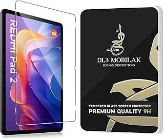 سكرين بروتكتور (واقي شاشة) لشاومي Redmi Pad 2 2025 مقاس 11 بوصة زجاج مقوى [وضوح عالي] [تركيب سهل] [مقاوم للخدش] [صلابة 9H]