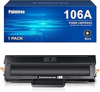 خرطوشة حبر 106A موديل W1106A متوافقة مع طابعات اتش بي ليزر 107a 107r 107w MFP 135a 135r 135w 135wg 137fnw 137fwg (لون أسود، عبوة من قطعة واحدة)