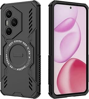 Compatible With Honor 400 Pro Case Magnetic Iron (Black)