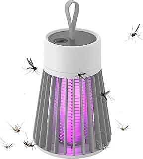 Electric Mosquito Killer - Pest Control Device: Suitable for Indoor and Outdoor Use, Soft Night Light for Comfort, 2025 Models - Powerful Battery, USB Rechargeable (Single Zapper)