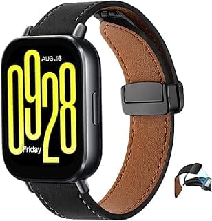 حزام جلد صناعي SeNool لساعة شاومي Redmi Watch 5 Active/Lite مغناطيسي قابل للتعديل