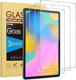 [3-Pack] SPARIN Screen Protector Compatible with Samsung Galaxy Tab S6 Lite 10.4 Inch, 9H Hardness Tempered Glass with S Pen Compatible, Scratch Resistant,Bubble Free