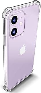 جراب شفاف لهاتف ابل iPhone 11 (6.1 بوصة)، حماية إضافية من السيليكون الشفاف، مقاوم للاصفرار، مقاوم للصدمات والسقوط - تصميم رفيع