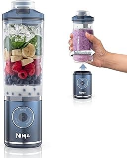 Blender, Blast Max, Cordless, Personal Blender for Smoothies, Frozen Drinks, Ice Crush, 22 oz. Removable Vessel, Leakproof Lid, BPA-Free, Dishwasher Safe, Auto-iQ Technology, Deep Navy, BC251NV