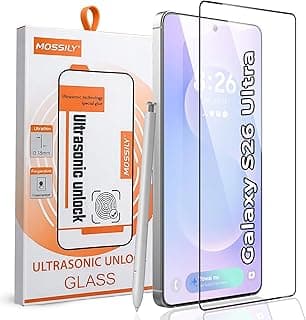 Screen Protector for Samsung Galaxy S26 Ultra 5G, Tempered Glass Screen Saver Premium HD Protective, Scratch Resistant, NO-Bubble, 9H Hardness, Full Coverage Film