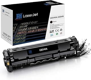 خرطوشة حبر سوداء متوافقة PH 125A مع شريحة، حبر طابعة ليزر عالي الإنتاجية بديل لـ CB540A لطابعات Color LaserJet Pro