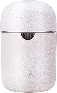 Fruit Juicer-Citrus juicer with rotor cover and strainer to effortlessly extract juice from lemon, orange and grapefruit in compact design (Beige)