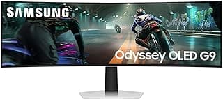 شاشة ألعاب أوديسي G9 G91SD مقاس 49 بوصة، او ال اي دي، DQHD فائقة الاتساع، معدل تحديث 144 هرتز وسرعة استجابة 0.03 مللي ثانية (GTG) من سامسونج
