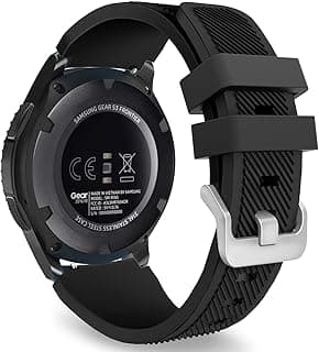 سوار سيليكون رياضي مقاس 22MM لساعة شاومي Redmi Watch 5 Active/5 Lite/سامسونج Galaxy Watch 46mm/Watch 3 45mm/Gear S3/هواوي Watch (GT6 GT5 GT4 GT3 GT2 GT 46MM)/GT2E/GT5 Pro/GT 6 Pro/Amazfit GTR 3/4