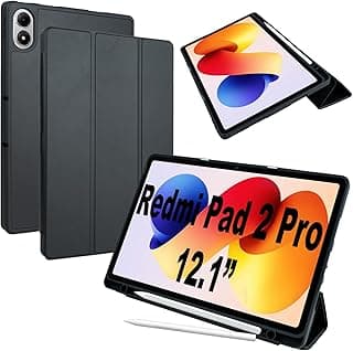 Lemxiee Cover for Xiaomi Redmi Pad 2 Pro 12.1" Case Stand & Pen Slot PU Leather Case
