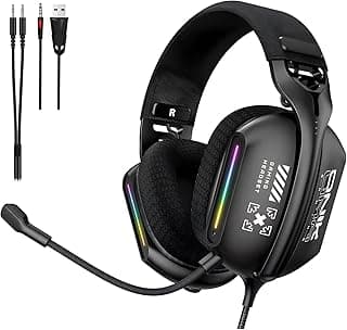 سماعات ألعاب اونيكوما X12 RGB - مشغلات 40 ملم وصوت محيطي ثلاثي الأبعاد وأداء تنافسي