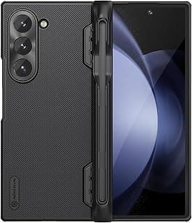 Super Frosted Shield Phone Case Fold-Pen Holder Version for Samsung Galaxy Z Fold 6 5G - Black
