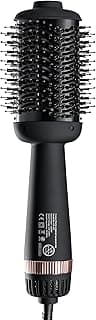Hot Air brush Pro 2x1, for Drying Straightening Volumizing Hair, Create styles full of shine and health,Fit All Hair Types, 3 Heat Levels, 1000W