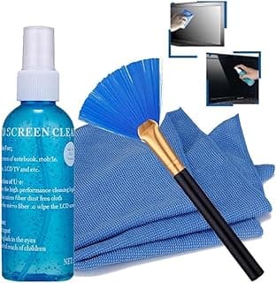 X1045 Screen Cleaning Kit 3 In 1 With Microfiber Cloth & Brush For Laptops,Mobiles,LCD,LED,Computers