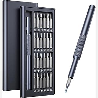 25 in 1 Precision Screwdriver Set Professional Magnetic Mini Repair Tool Kit with CRV Steel Bits, Ergonomic Handle & Portable Storage Case for Electronics, Phones, Laptops, PS5, Switch & Small Devices