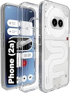 For Nothing Phone (2a) HD Transparent Tpu Silicone Back Cover, Anti Yellowing And High Protective From Shocks Compatible with Nothing Phone (2a) (6.7") (Transparent)