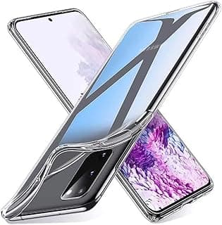 جراب خلفي سيليكون ناعم HD لهاتف سامسونج جالاكسي S20 - شفاف