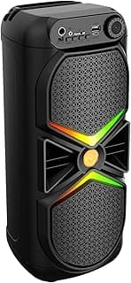 مكبر صوت بلوتوث jl-4488 بتقنية ار جي بي للألعاب محمول ولاسلكي مع دعم USB وشريحة Micro SD راديو اف ام وAUX بجودة صوت عالية وطاقة قوية وإضاءة ديناميكية مدمجة