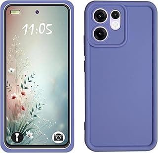 جراب سيليكون مقاوم للصدمات مع حماية للكاميرا لهاتف اوبو رينو 14F 5G / رينو 14 FS 5G (أزرق بنفسجي)