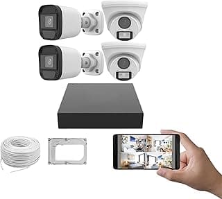 طقم نظام مراقبة Uniview المتكامل - 4 كاميرات (2 خارجية + 2 داخلية) بدقة Full HD مع هاردسك 1 تيرابايت يعمل بال AI. ضمان الوكيل 01150652084