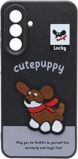 Plastic Back Cover With Cute Design For Samsung Galaxy A26 - Black & Grey