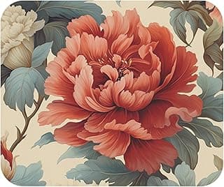 Tropical Floral Mouse Pad - Artistic Design - Soft & Comfortable Desk Mat for Gaming & Work - Non-Slip Base Durable Mousepad-80