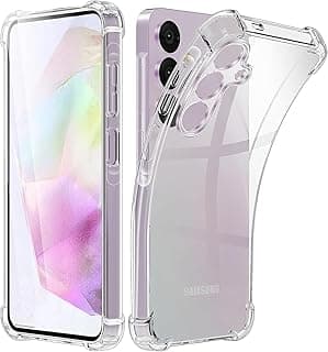 Case Compatible with Samsung Galaxy A36 5G Soft TPU Silicone Bumper Shockproof Reinforced Corner Full Camera Protection Transparent Case