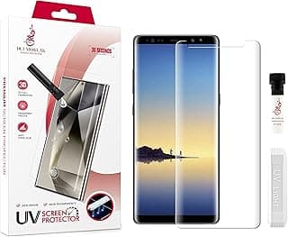 اسكرينة حماية من موبيلاك لهاتف سامسونج Galaxy Note 9 [زجاج مقسى سائل UV] تغطية كاملة للشاشة [لمس حساس] [متوافقة مع بصمة الإصبع] شفافة HD