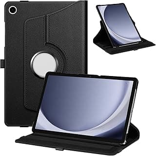 Rotating Case for Samsung Galaxy Tab A9 Plus/A9+ 5G 11 Inch 2023 Model (SM-X210/X216/X218), 360 Degree Swiveling Stand Protective Cover with Auto Sleep/Wake, Black