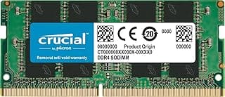 ذاكرة رام للابتوب من كروشال CT16G4SFD832A 16جيجابايت DDR4 3200 ميجاهرتز CL22 (او 2933 2666 سعة 16.0 GB