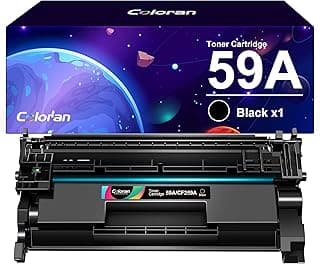 حبر اسود 59A CF259A من كولوران لطابعة اتش بي CF259A 59A متوافق مع طابعات اتش بي ليزر جيت برو M404n، برو M404dn، برو M404dw، برو MFP M428dw، برو MFP M428dn، برو MFP M428fdw (عبوة من قطعة واحدة، اسود)