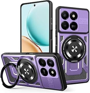 جراب مقاوم للصدمات UNBLACK لحماية الكاميرا TPU + PC متوافق مع Honor X7d (أرجواني)