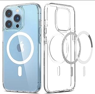 iPhone 11 Pro Clear Magnetic Cover | MagSafe Compatible | Hybrid Protective Crystal Clear Hard Back Case | Shockproof Silicone Frame | Slim Transparent Case for Apple iPhone 11 Pro