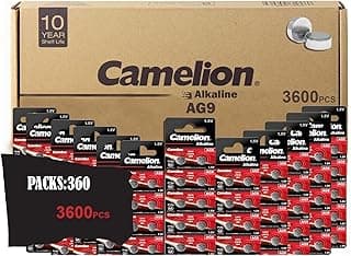 AG9/LR45/LR936/394 Alkaline Button Cell Batteries 360 Packs