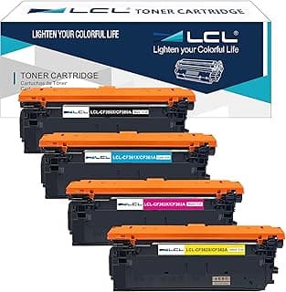 خرطوشة حبر معاد تصنيعها 508X 508A CF360A CF360X CF361X CF362X CF363X لطابعات اتش بي M553 و M577 و Color LaserJet Enterprise (4 قطع KCMY)
