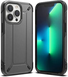 DX Compatible with iPhone 13 Pro Case Back Cover Tough Dual-Layered Military Grade Drop Protection Heavy Duty Frame Bumper iPhone 13 Pro Back Cover - Gun Metal
