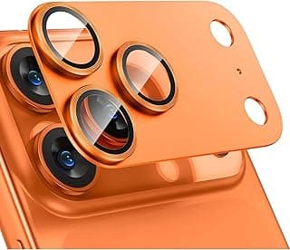 Metal Camera Lens Protector Compatible with iPhone 17 Pro Max – Case Friendly Individual Aluminum Rings with Tempered Glass, Anti-Scratch & Anti-Shock...