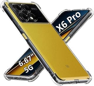 Case for Xiaomi Poco X6 Pro 5G / Redmi K70E 5G (No for K70) Clear TPU Four Corners Military-Grade Protection Cover Transparent Soft funda