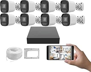 طقم نظام مراقبة Uniview احترافي - 8 كاميرات خارجية Full HD مع هاردسك 2 تيرابايت وكابل 100 متر- حل أمني شامل للمساحات الكبيرة يعمل بال AI. ضمان الوكيل 0115065208