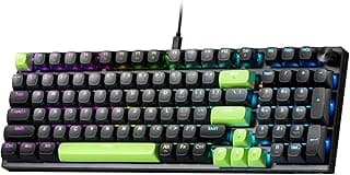 كيبورد جيمنج سلكي K740 بـ 98 مفتاح، كيبورد ميكانيكي PBT بنسبة 95% مع قاعدة ألومنيوم صلبة، بكرة تحكم مخصصة ومقبس Hot-Swap، سويتش خطي مخصص