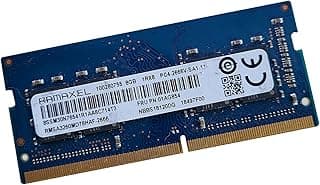 ذاكرة رام راماكسيل RMSA3260ME78HAF-2666 8gb Pc4 2666MHz DDR4 خطية ثنائية المقبس بدون اي سي ب260 دبوس وجهد 1.2 فولت للاب توب والكمبيوتر المكتبي الكل في واحد (8 جيجابايت Pc4 2666MHz DDR4 So-Dimm)