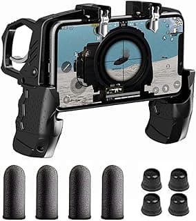 GOFOYO K21 Mobile Game Controller for PUBG/Call of Duty/Fortnite,aim Trigger Fire Buttons L1R1 Shooter Sensitive Joystick,Gamepad for 4.7-6.5 inch iPhone & Android Phone