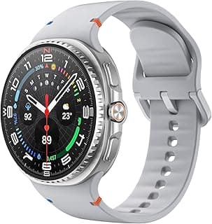 أحزمة سيليكون متوافقة مع سامسونج Galaxy Watch 8 مقاس 40mm 44mm، حزام Galaxy Watch 8 Classic مقاس 46mm، سوار معصم رياضي ناعم ومقاوم للماء لأحزمة Galaxy Watch 8 موديل 2025 للرجال والنساء
