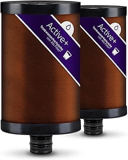 Active+ Replacement Cartridge | Pack of 2 | Drinking Water Filter | Reduces Harmful Substances, Microplastics, Chlorine, Lead, Pesticides and Limescale | Made in Germany